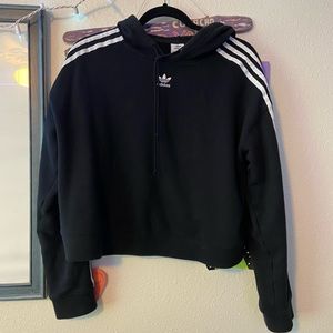cropped adidas hoodie